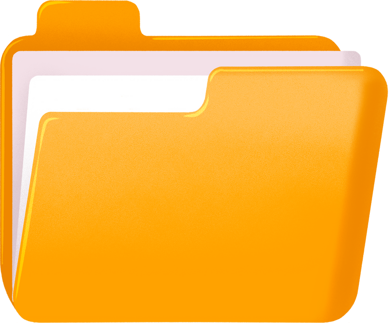 Orange File Folder
